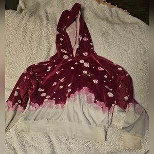 Justice Pink and White Hoodie